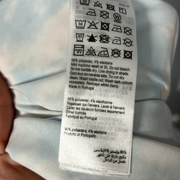 All Saints Women’s Cloud Tie-Dye Print Long Slip Dress Size: UK 4, US 0 - Picture 8 of 11